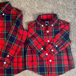 Janie & Jack baby boy plaid dress shirt 3-6 months (have matching toddler size)